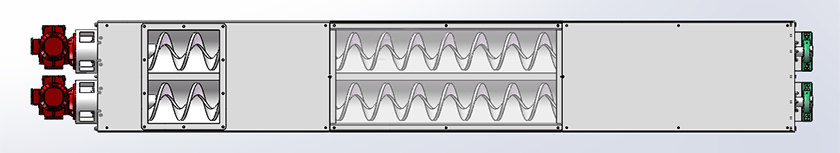 雙無軸螺旋輸送機結(jié)構(gòu)原理