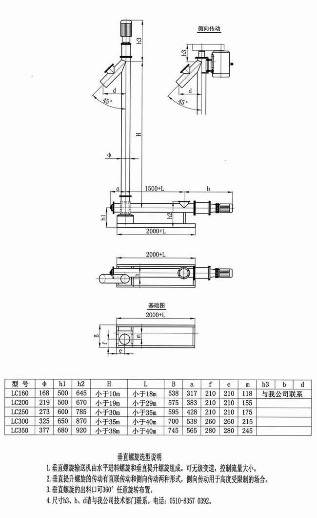 立式螺旋輸送機結(jié)構(gòu)圖