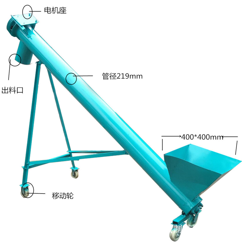 傾斜管式螺旋輸送機(jī)結(jié)構(gòu)